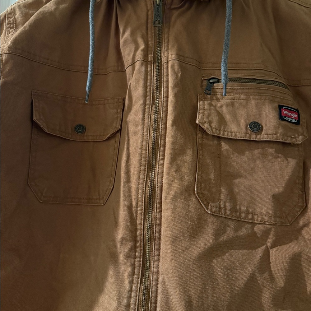 Wrangler Tan Canvas Work Jacket Men’s Sz XL